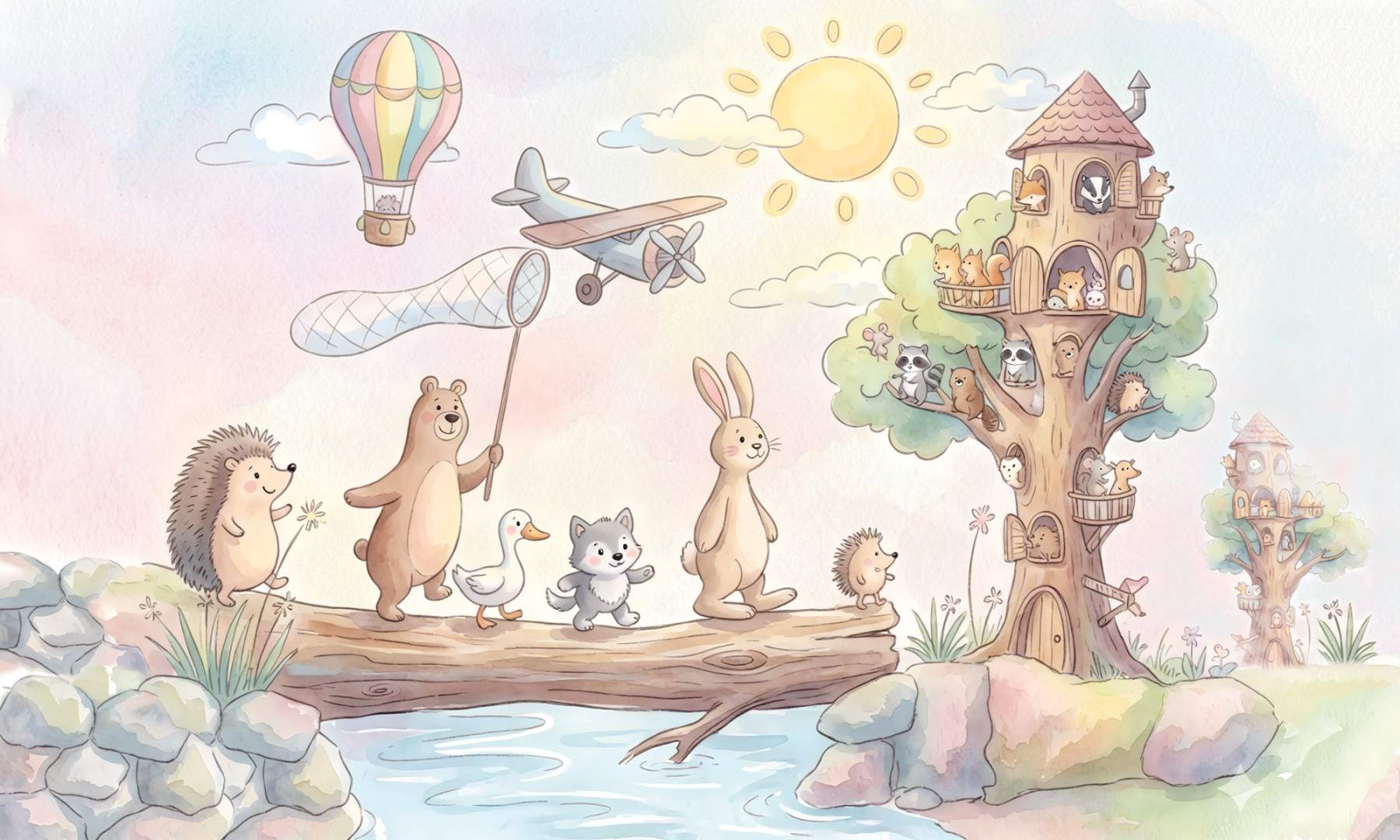 Papier peint Pays des Animaux