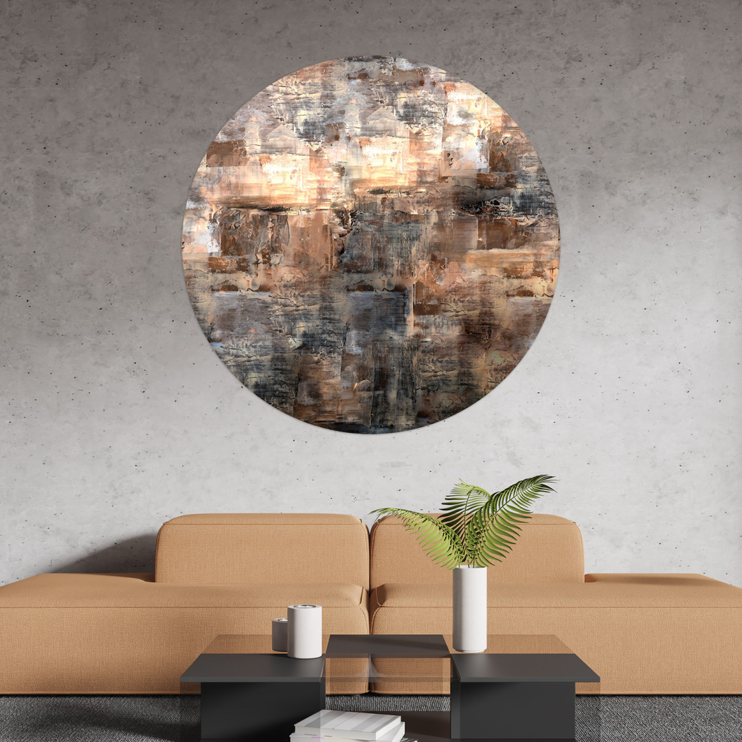 Papier peint rond Quartier Toile 2