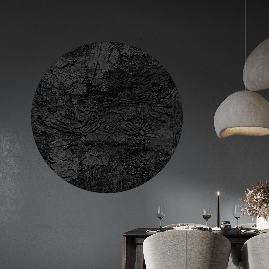 Papier peint rond Brume de Carbone