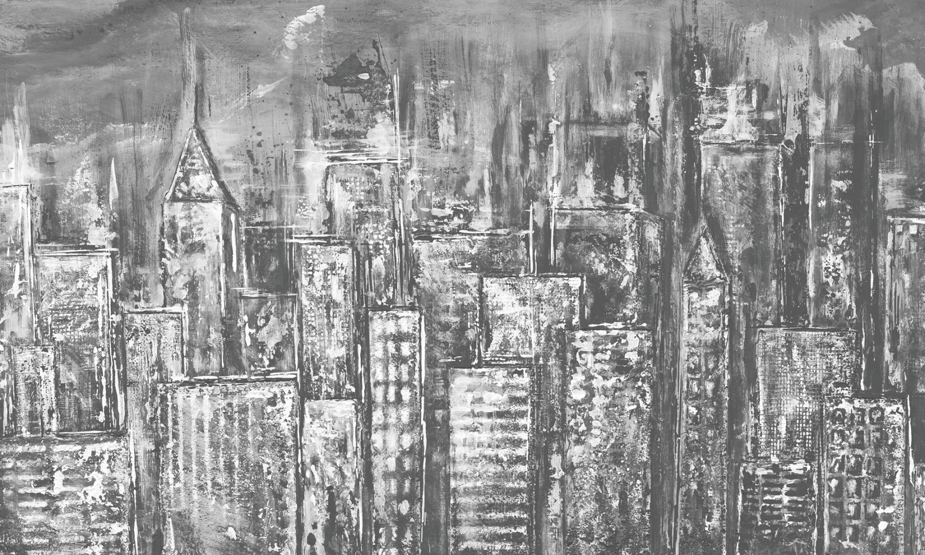 Papier peint rond Croquis de Ville 2
