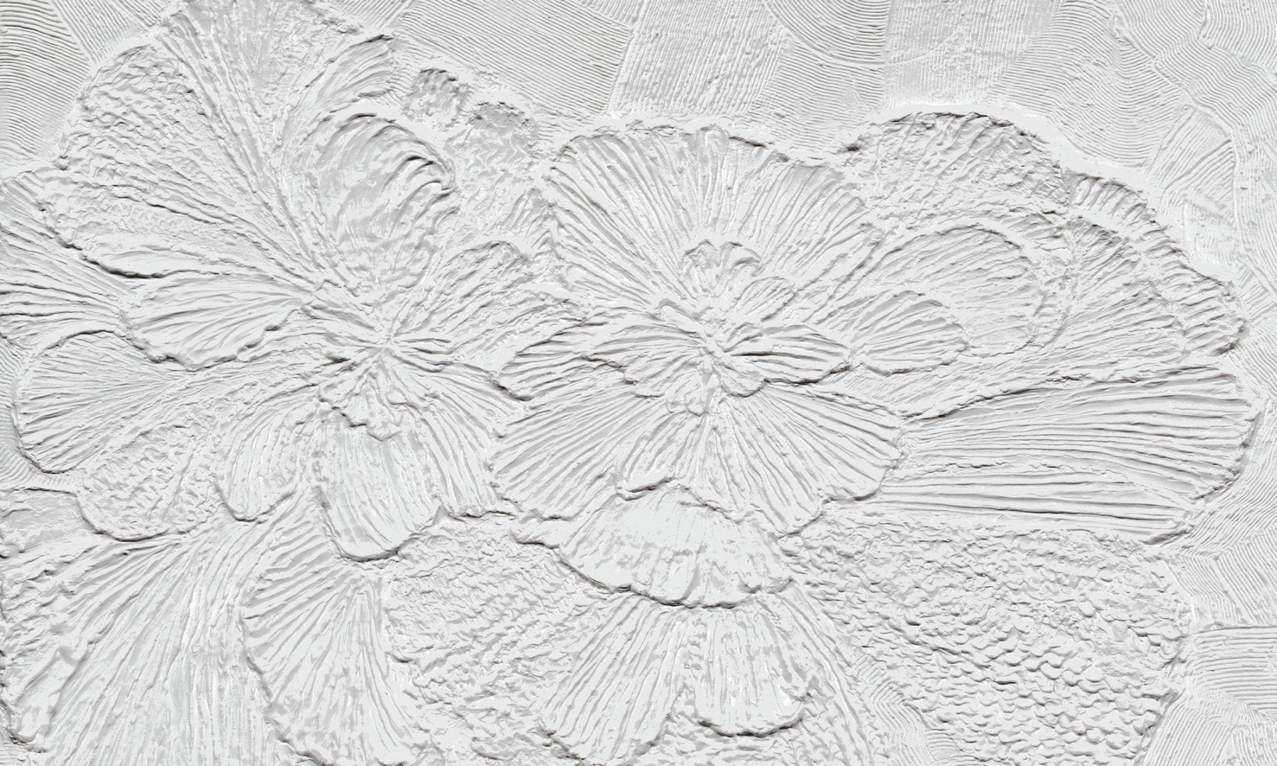 Papier peint rond Pétales de Gypse 2