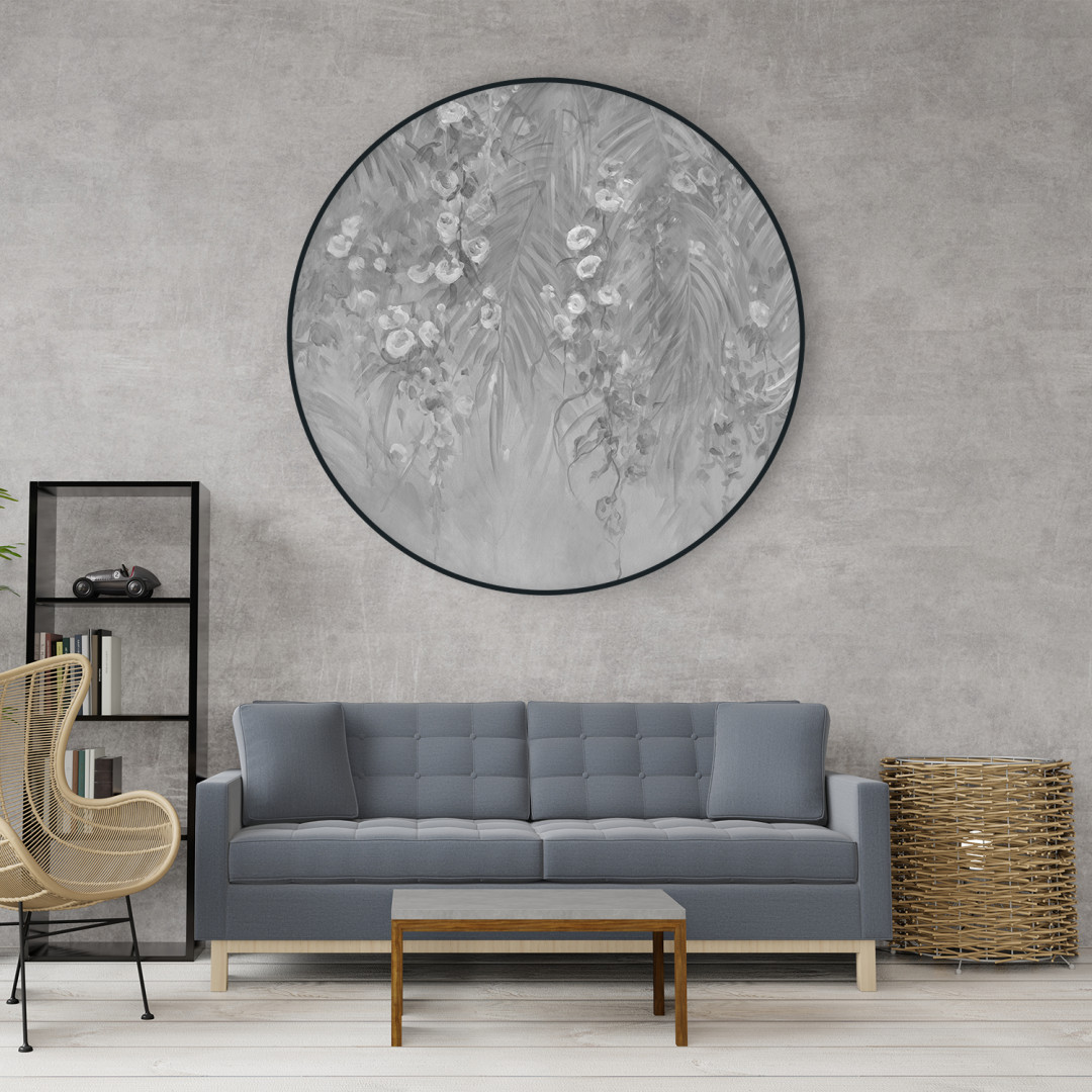 Papier peint rond Jardin Suspendu