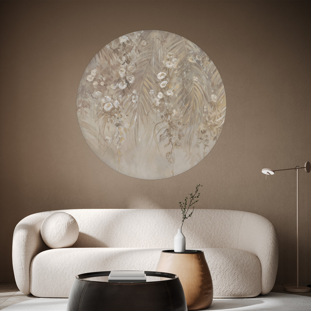 Papier peint rond Jardin Suspendu 3