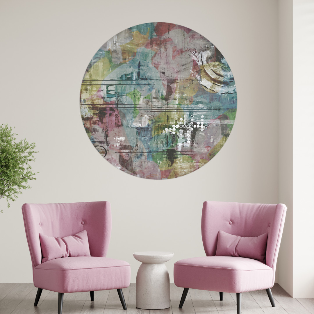 Papier peint rond Style Loft 3