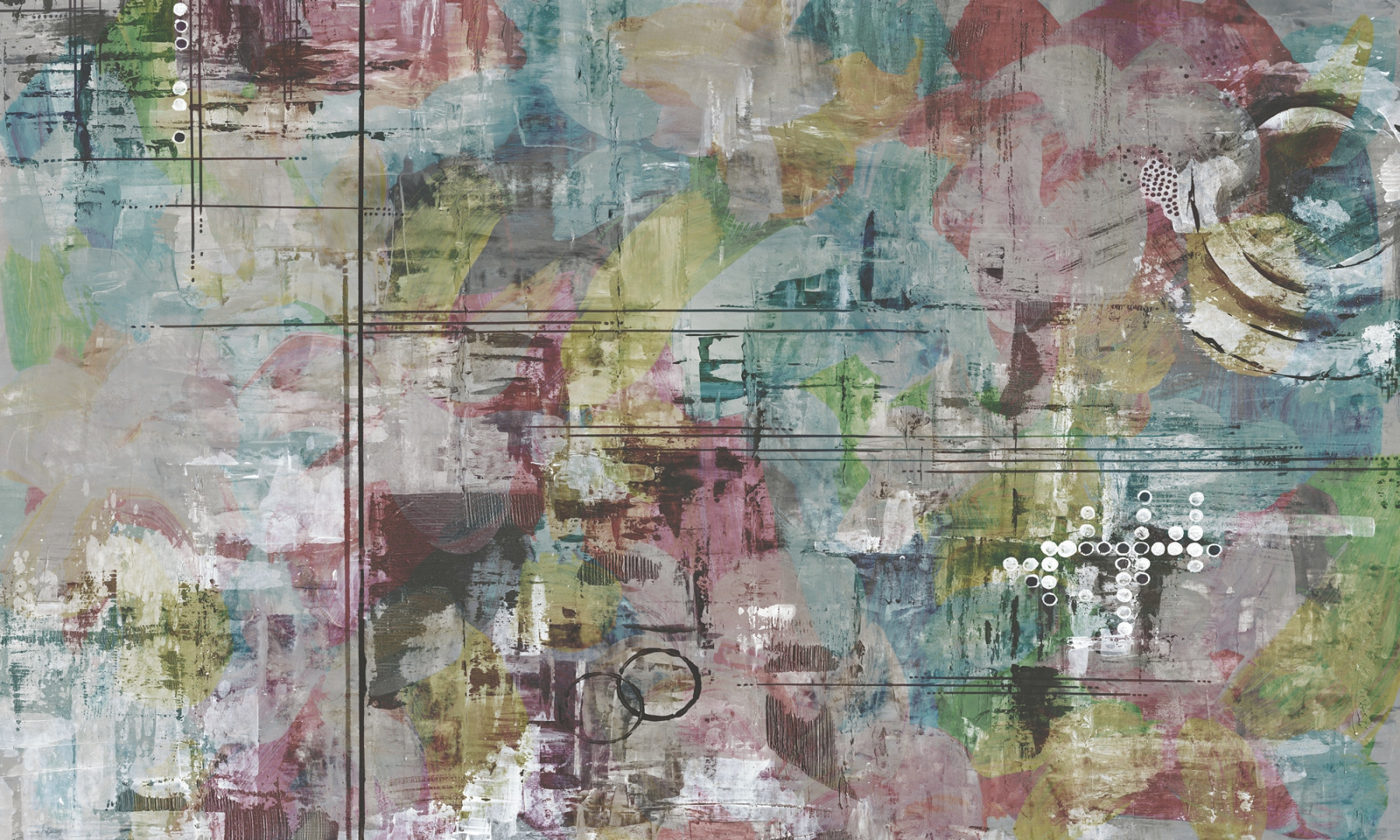 Papier peint rond Style Loft 3