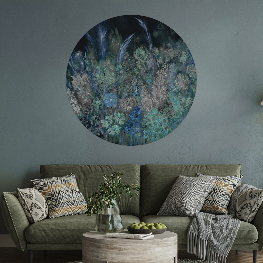 Papier peint rond Fleurs de la Passion