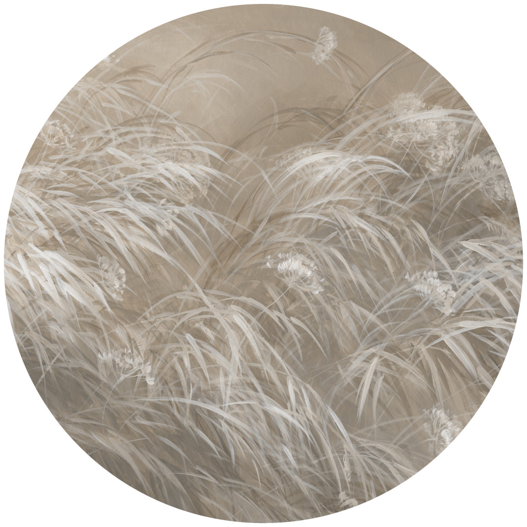 Papier peint rond Doux Cliquetis