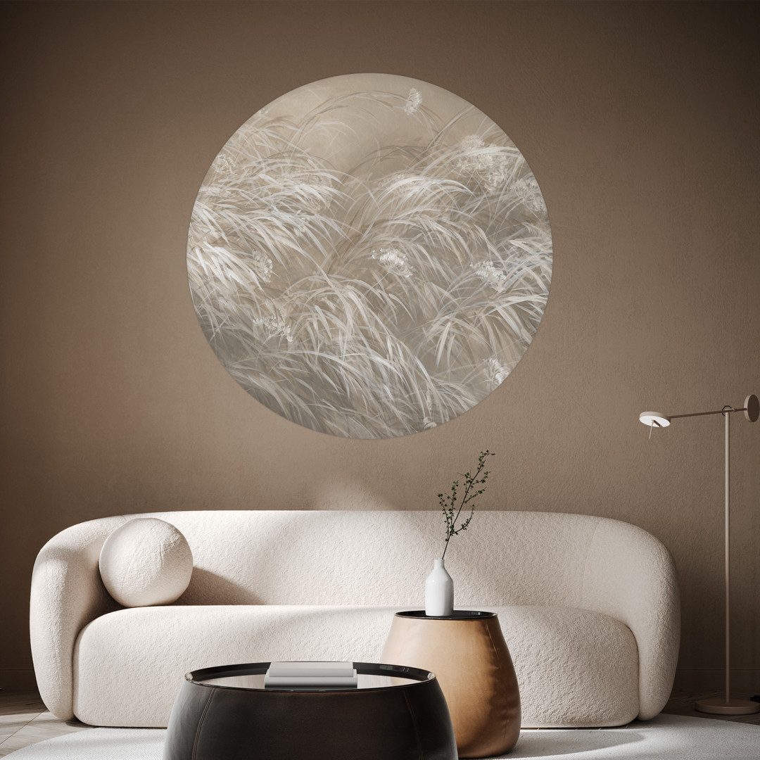 Papier peint rond Doux Cliquetis