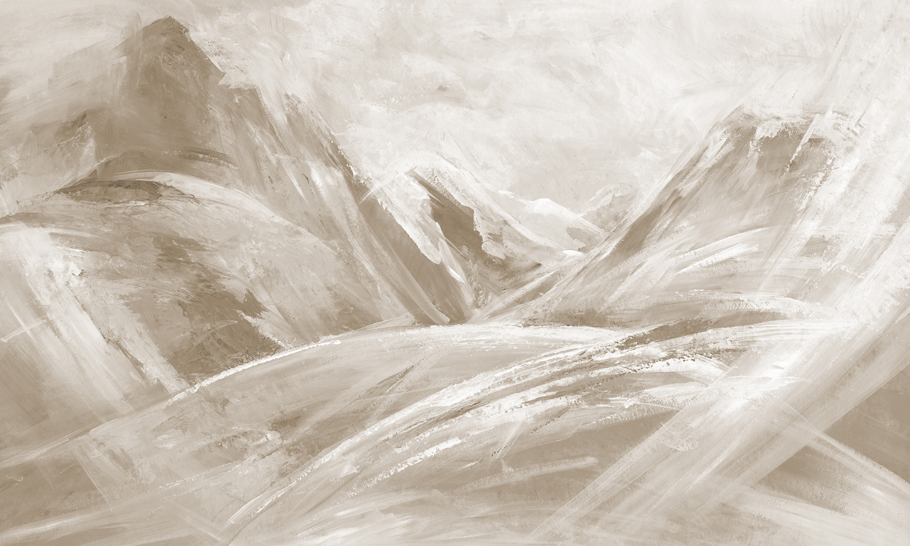 Papier peint rond Sommet Surnaturel 2
