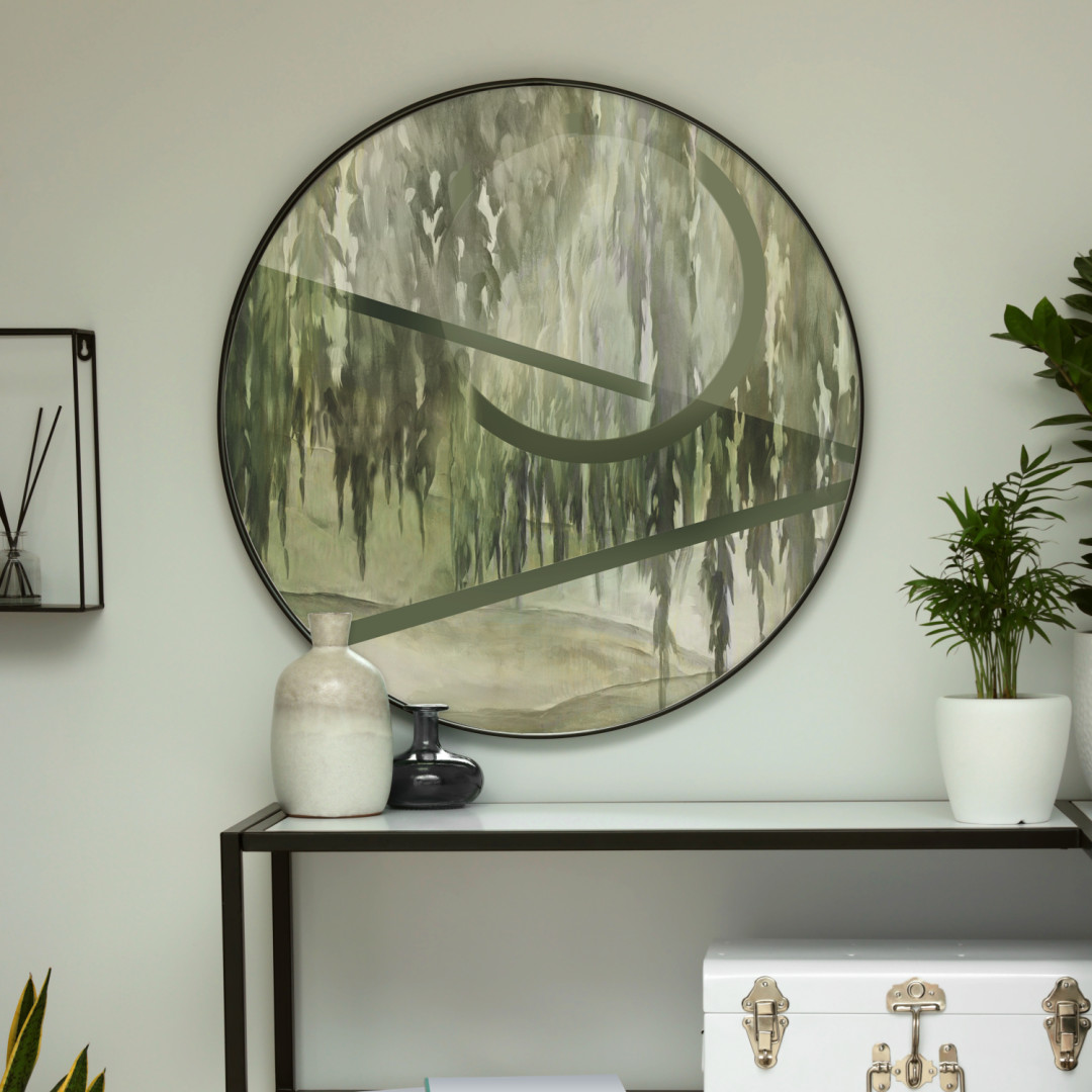 Papier peint rond Saule 3