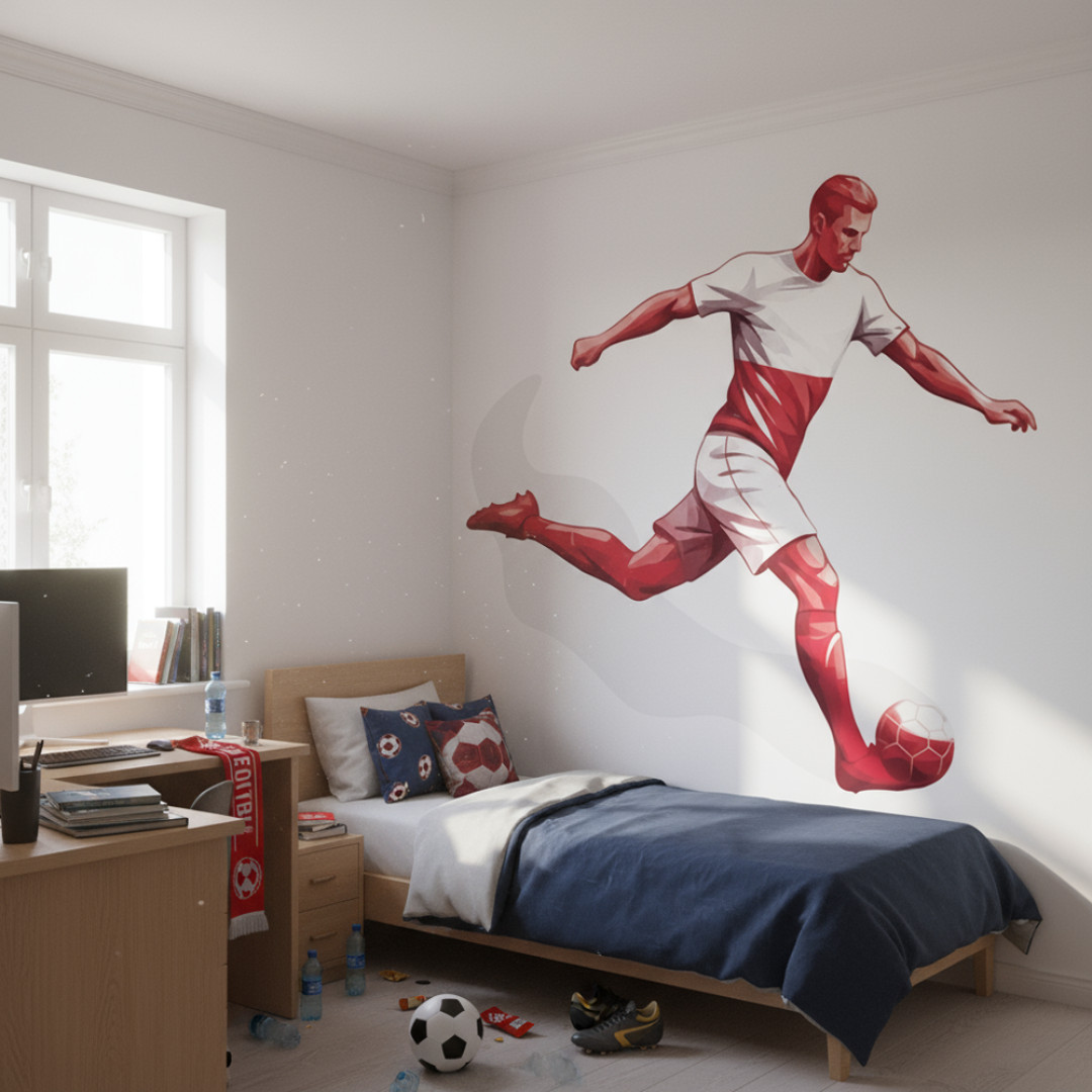 Sticker mural Footballeur