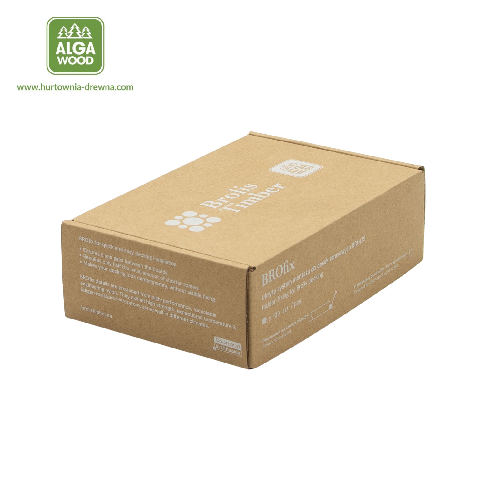 Pinces à bois thermiques Brofix – Lot de 100 pièces