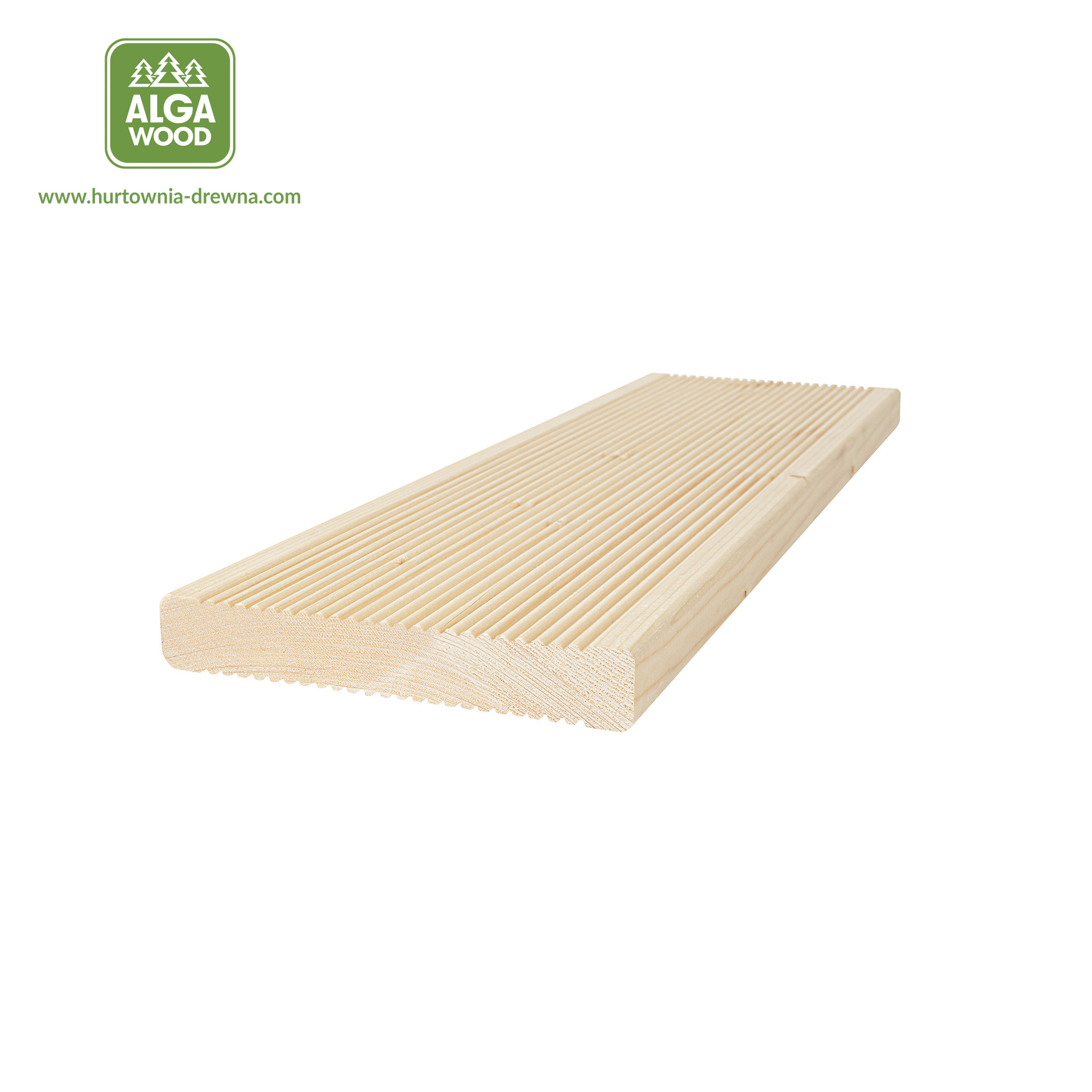 Epicéa scandinave 28×146, lame de terrasse rainurée, classe AB