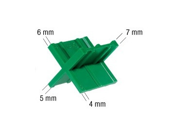 Entretoises en croix SPAX 4, 5, 6, 7 mm – lot de 3 pièces