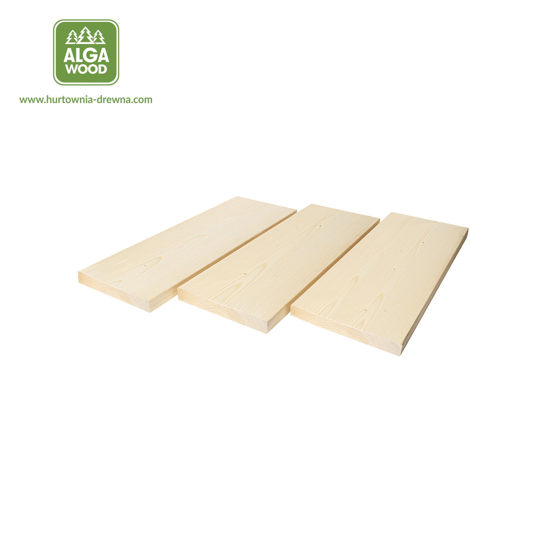 Planche rabotée épicéa scandinave 24×194 S4S classe AB – AlgaWood