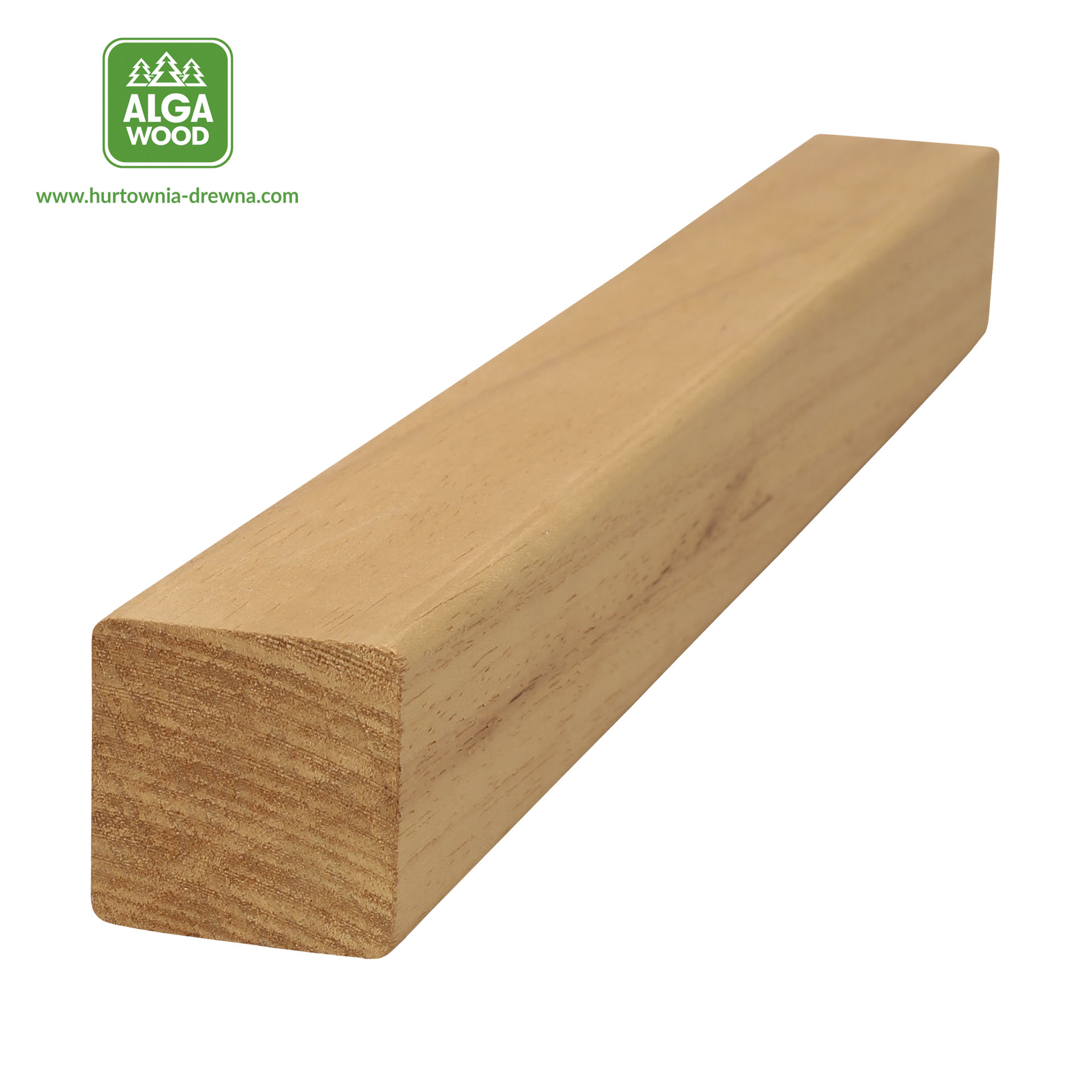 Bois équarri raboté Thermo Abachi (Ayous) 40×40, classe NATUR