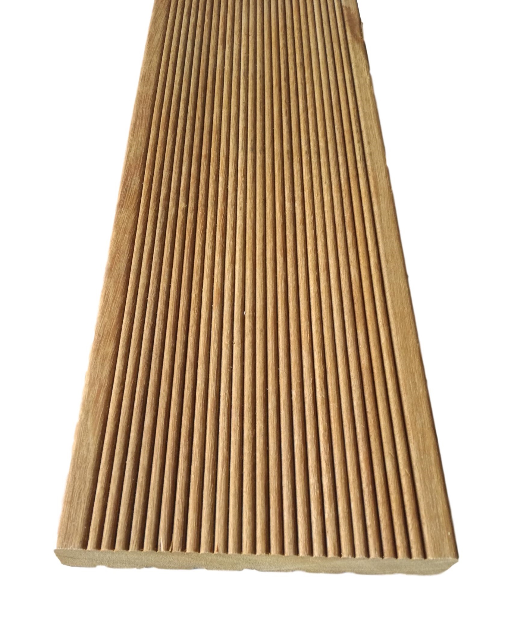 Lame de terrasse rainurée Bangkirai 25×145, classe FAS KD – AlgaWood