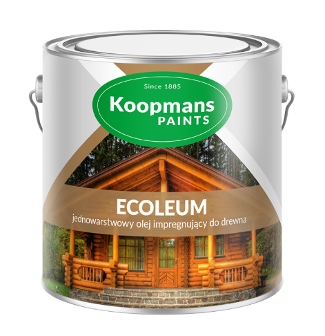 Lasure à l'huile pour bois Koopmans ECOLEUM 2,5 L – Couleur sur échantillon