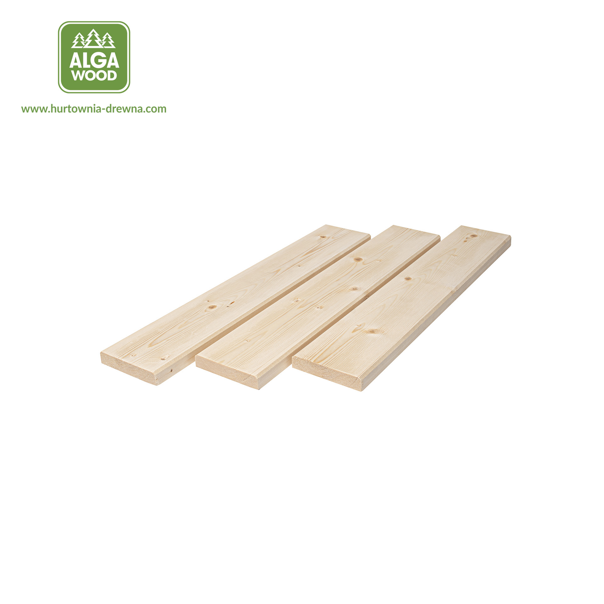 Planche rabotée en épicéa scandinave 19×121 S4S classe AB – AlgaWood