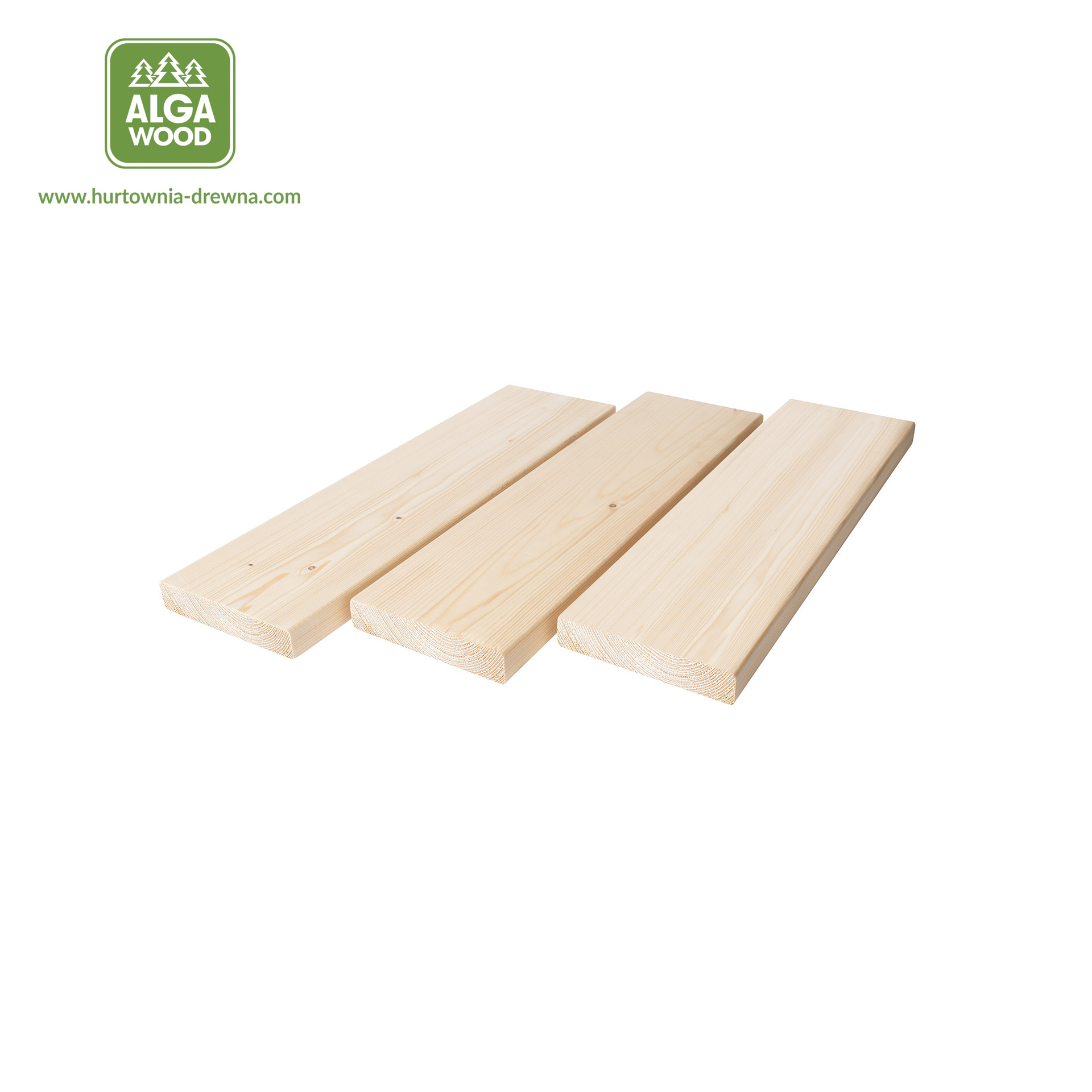 Lame de terrasse LISSE en épicéa scandinave 28×170, classe AB – AlgaWood