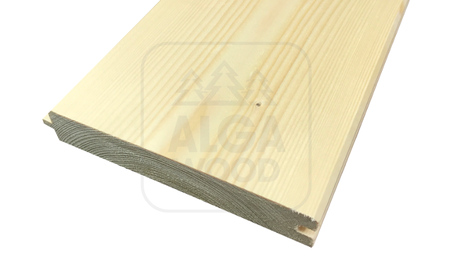 Poutre en rondins de pin/épicéa 40×170, plafond-plancher, façade PHASE C+C classe AB – AlgaWood