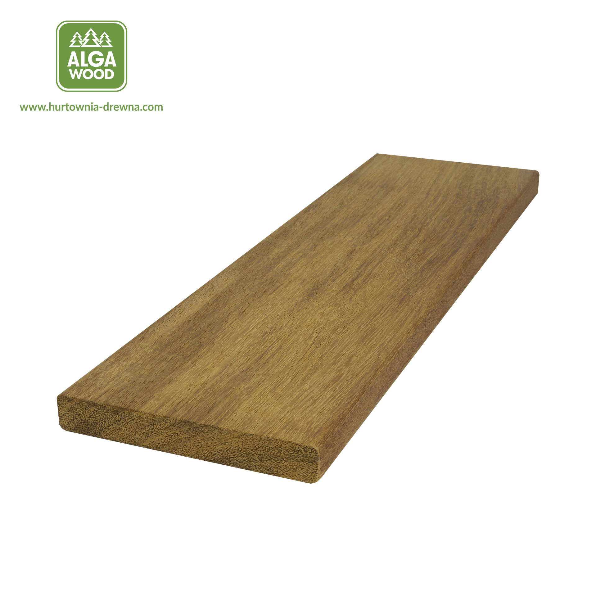 Lame de terrasse Angelim Amargoso 21×145 LISSE, classe FAS – AlgaWood