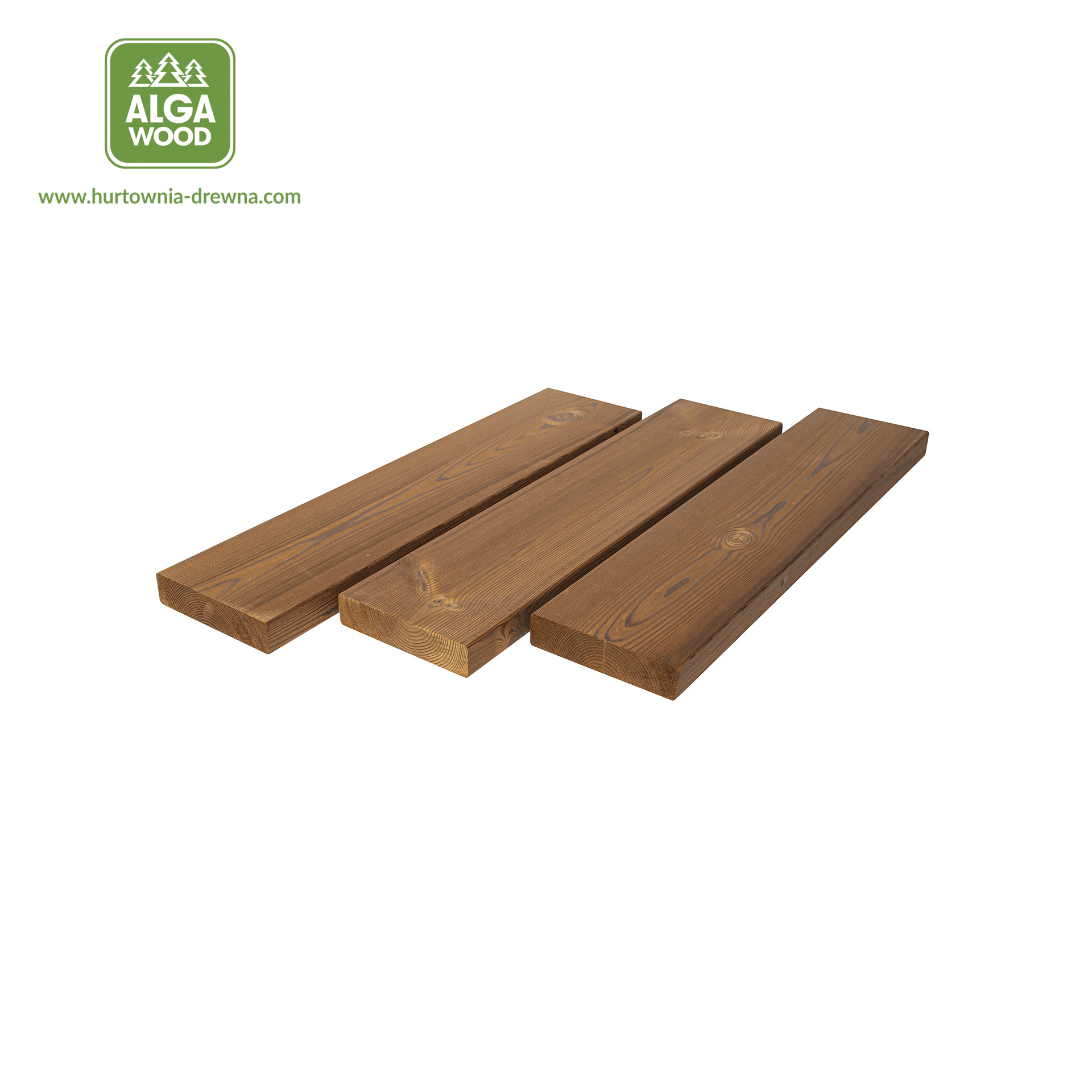 Planche rabotée Thermo Sosna 26×117 S4S classe AB – AlgaWood