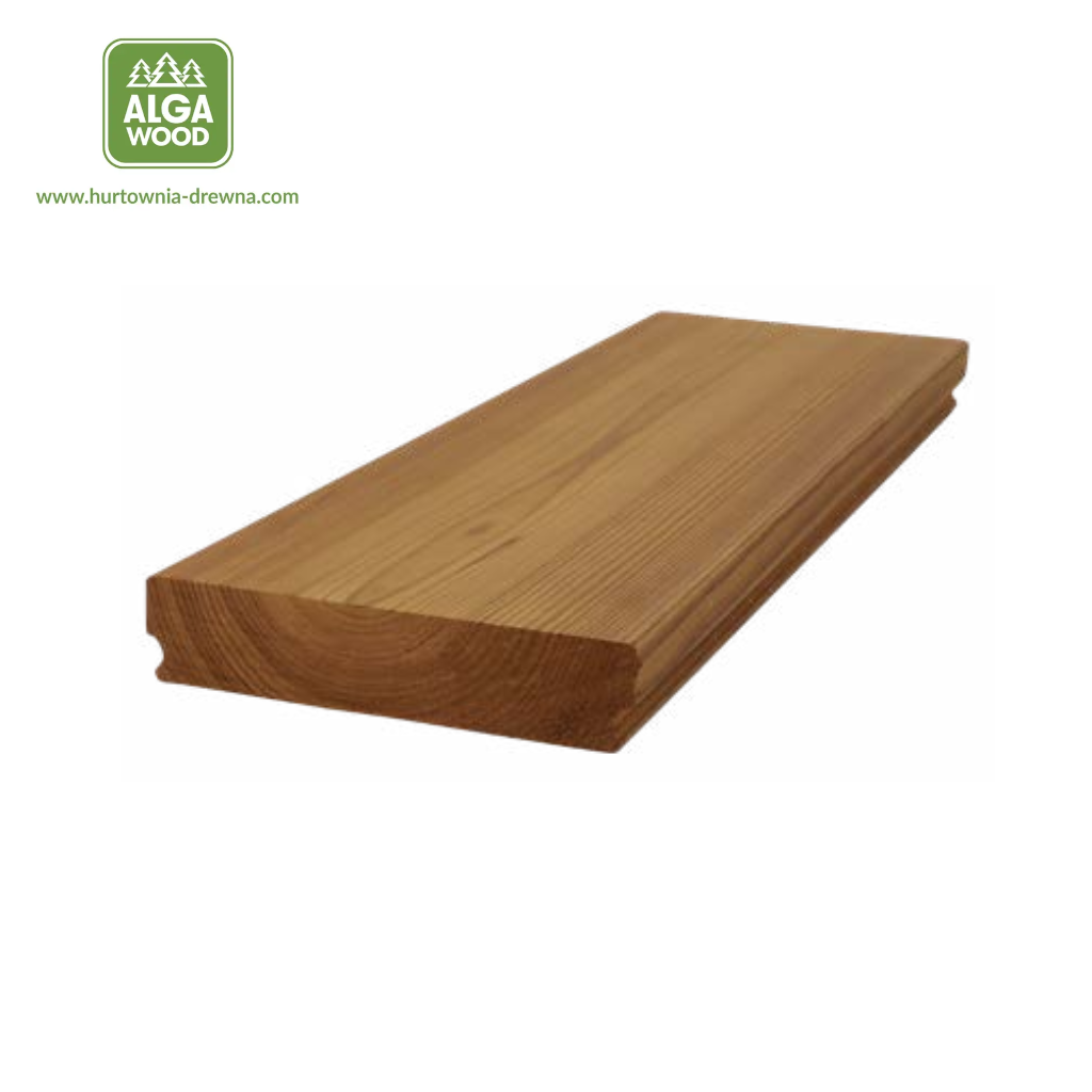 Lame de terrasse Thermo Sosna SMOOTH 26×140 BROfix classe AB – pose cachée