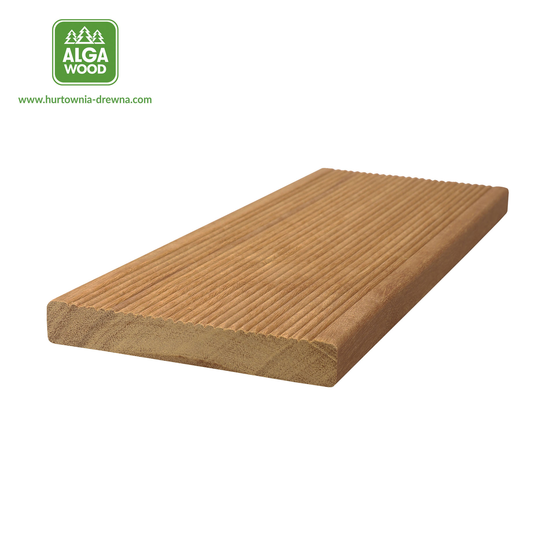 Lame de terrasse rainurée Bangkirai 21×145, classe FAS KD