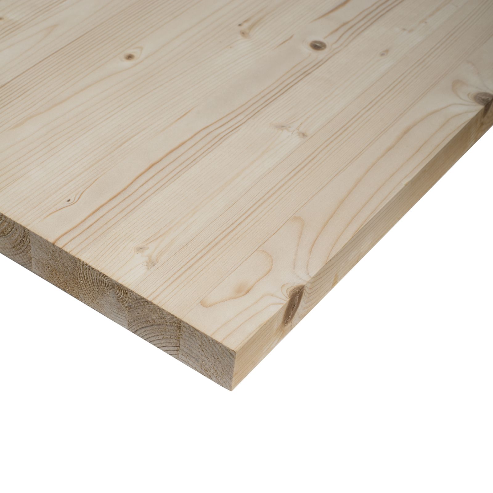 Comptoir Epicéa 28×400/Plaque Collée, classe RUSTIQUE – AlgaWood