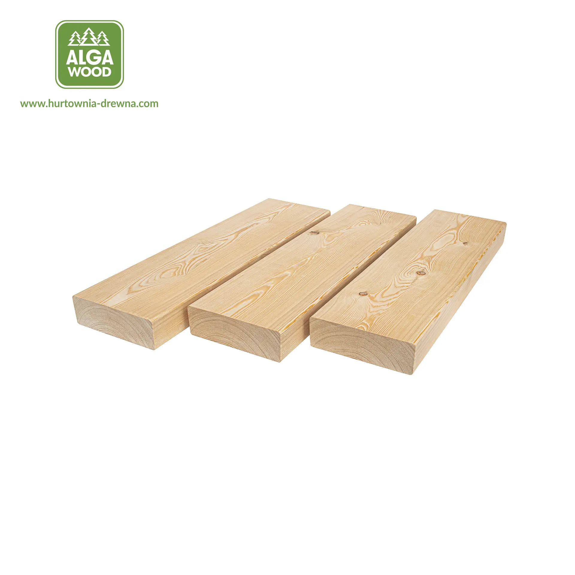Planche LISSE Mélèze de Sibérie 45×142, classe AB – AlgaWood