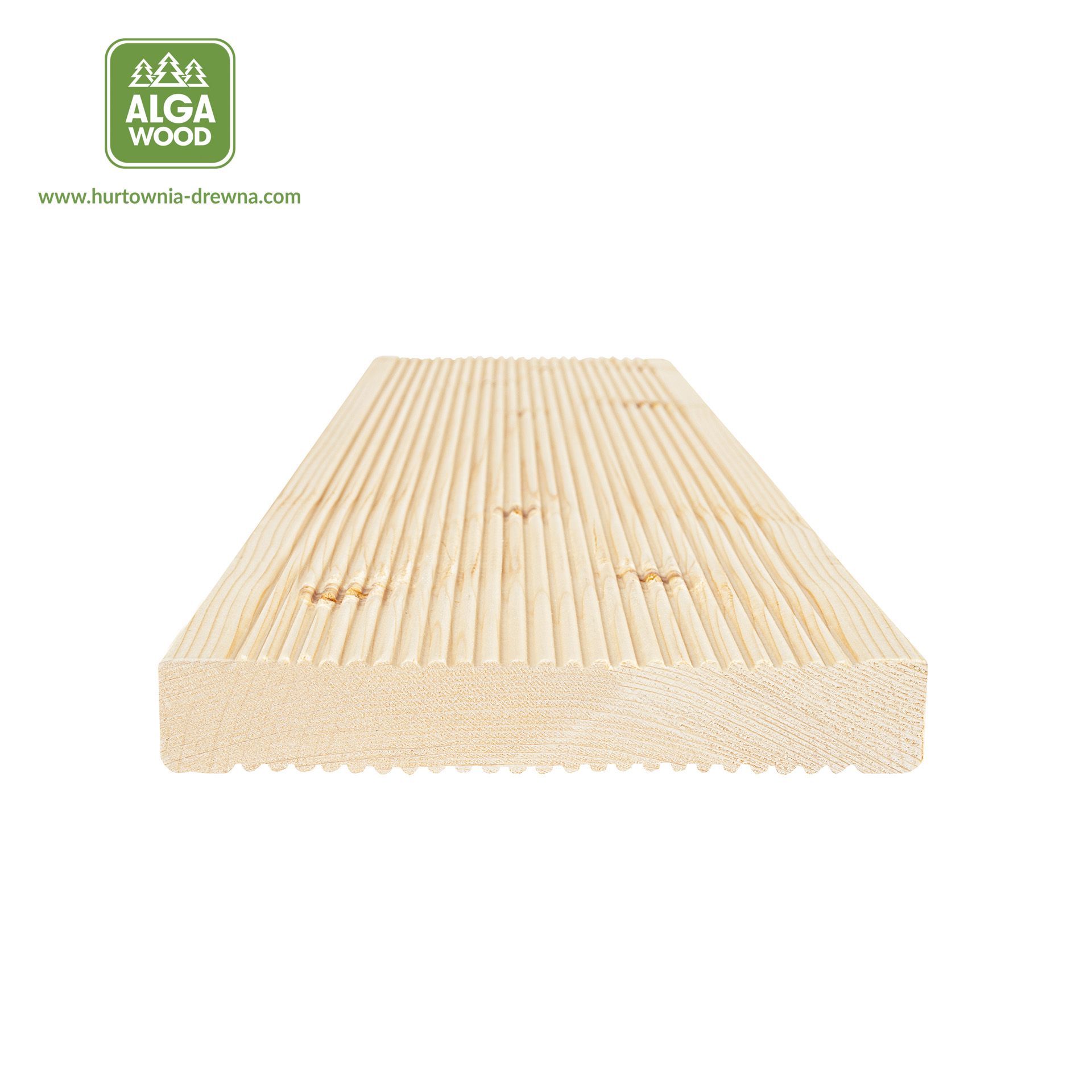 Epicéa scandinave 28×146, lame de terrasse rainurée, classe AB – AlgaWood