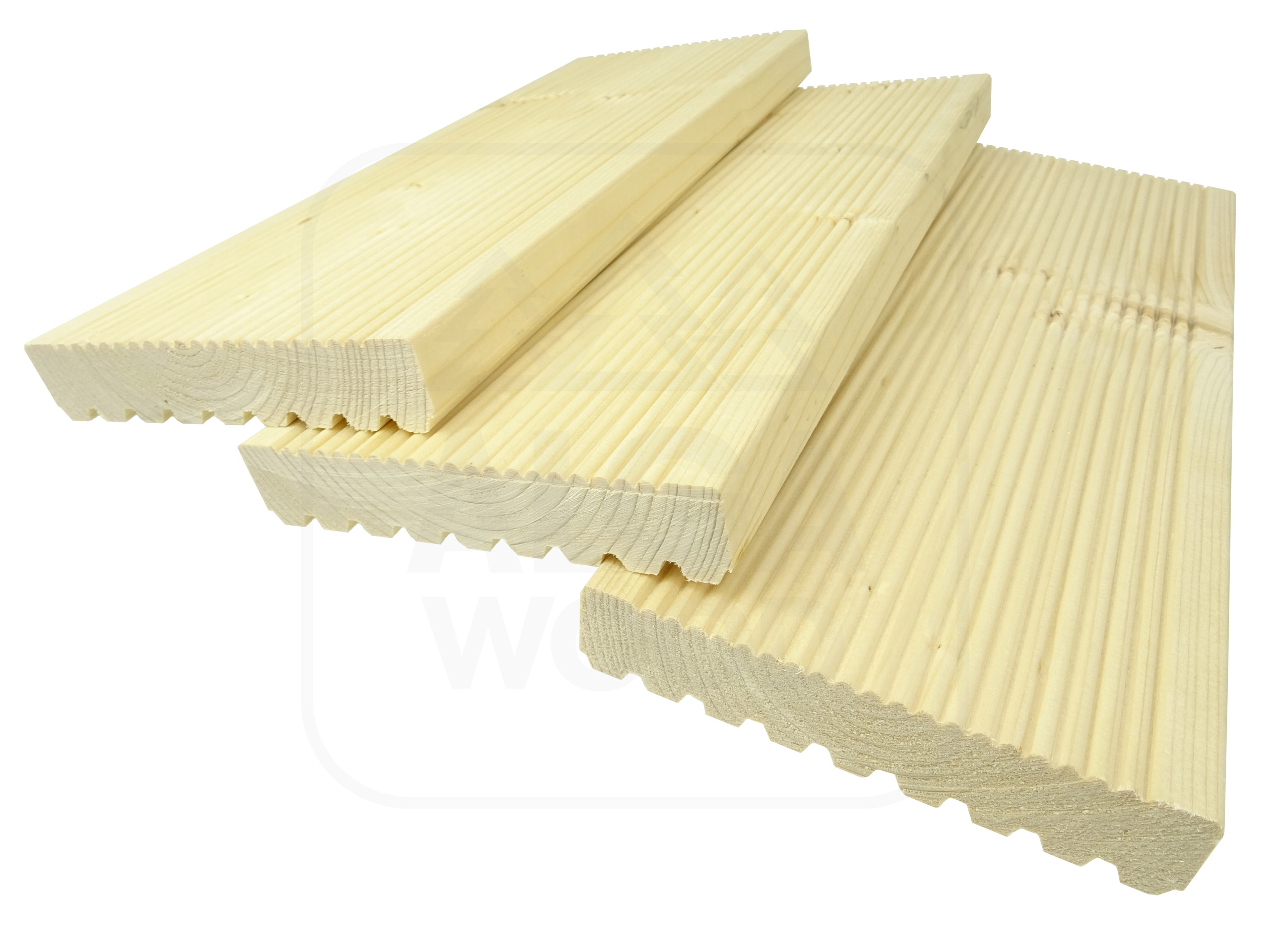Epicéa scandinave 28×145, lame de terrasse rainurée, classe AB – AlgaWood