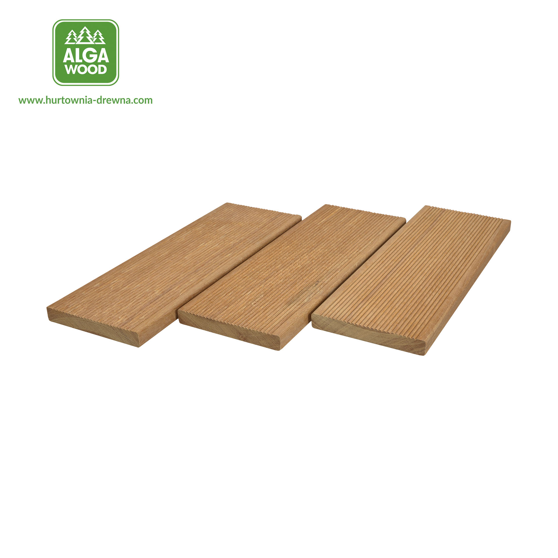 Lame de terrasse rainurée Bangkirai 21×145, classe FAS KD – AlgaWood
