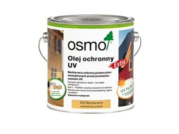 Huile protectrice UV incolore OSMO 2,5 L – Rendement 18 m²/L