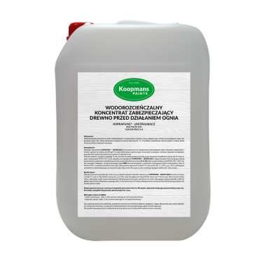 Imprégnation ignifuge Koopmans KUPRAFUNG-UNIELNIACZ 50 % – 6 kg, blanc-gris, pour bois