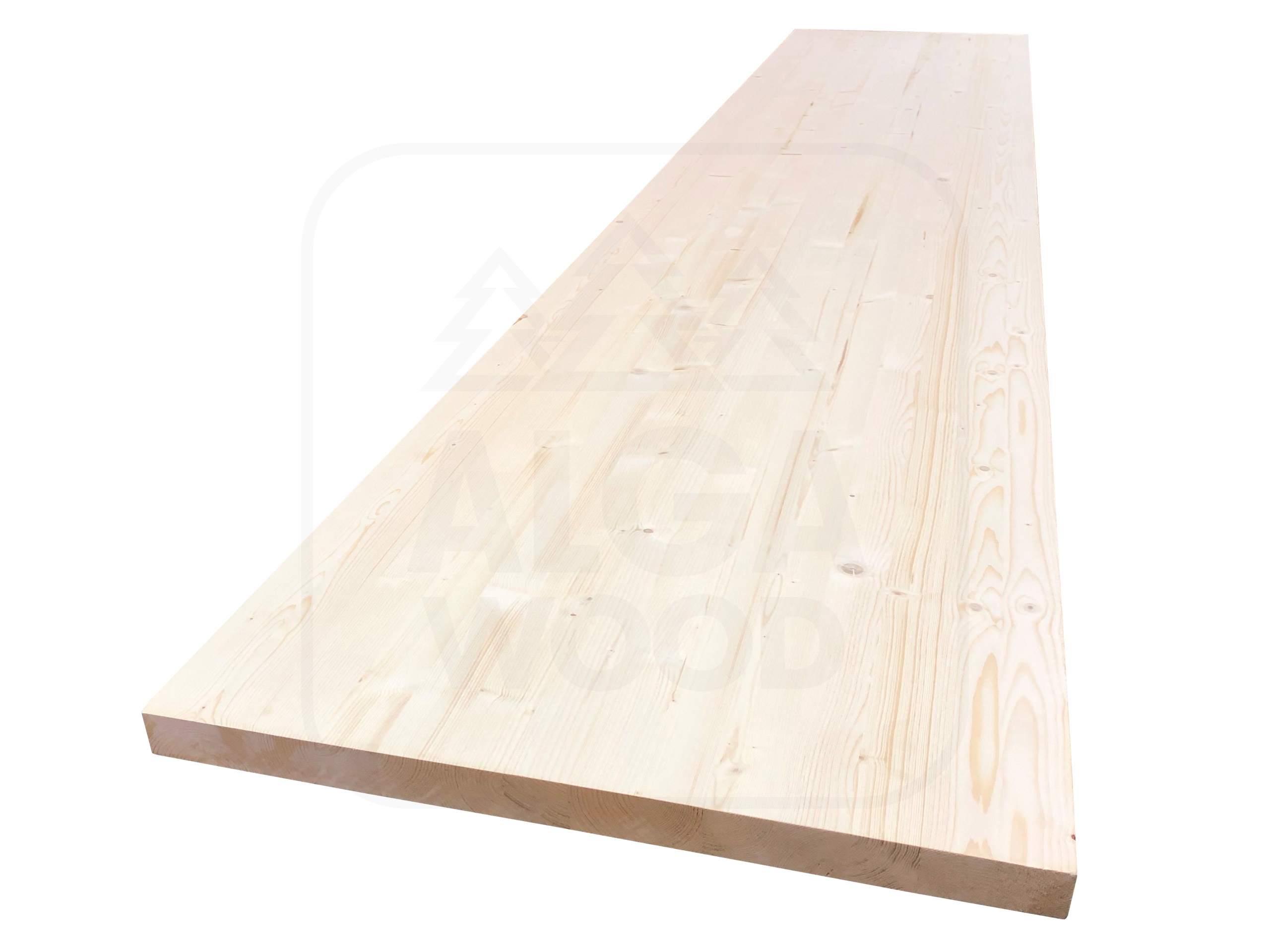 Plan de travail en épicéa 28×600/planche collée classe RUSTYK 2,45 m – AlgaWood