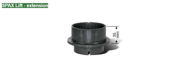 Adaptateur d’extension SPAX Lift 3,5 cm – Lot de 8 pièces