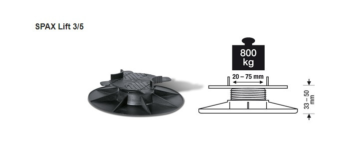 Support de solive réglable 3,3–5 cm pour poutres 2–7,5 cm – 800 kg