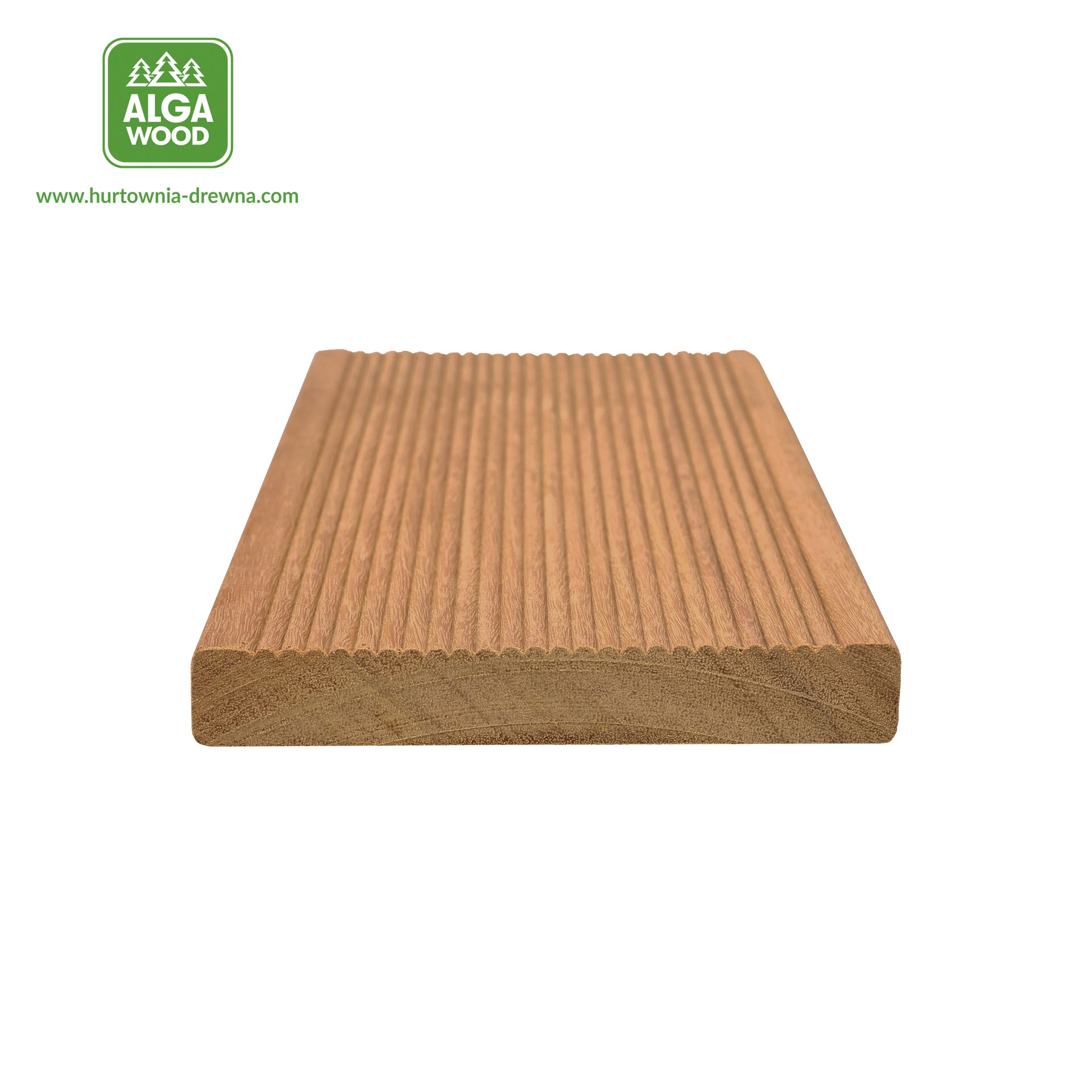 Lame de terrasse rainurée Bangkirai 21×145, classe FAS KD – AlgaWood