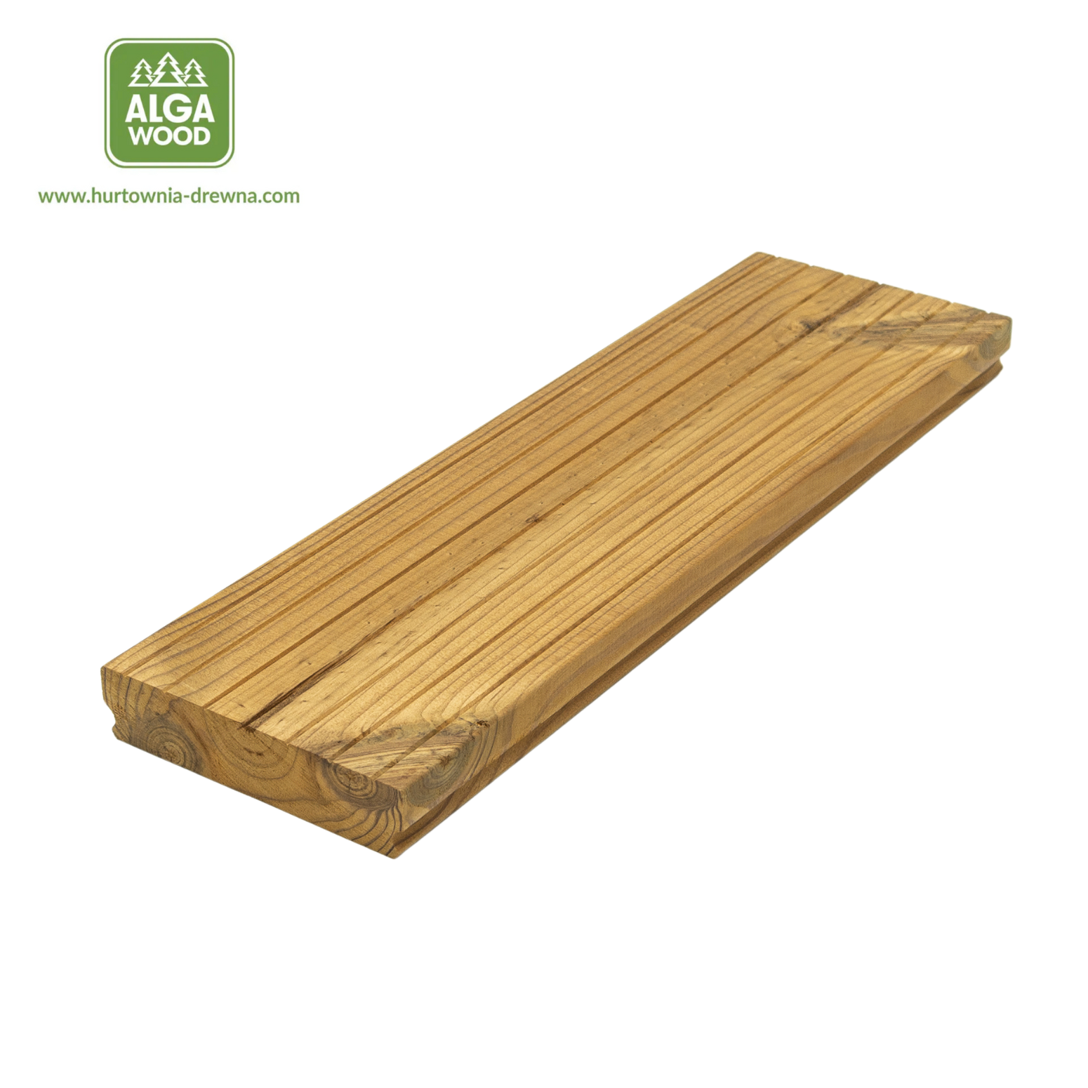 Lame de terrasse rainurée Thermo Sosna 26×140 BROfix classe AB – pose cachée