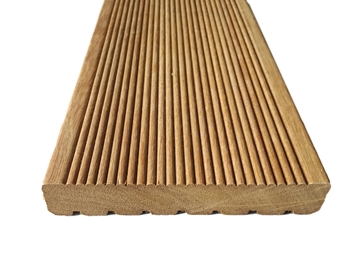 Lame de terrasse rainurée Bangkirai 25×145, classe FAS KD