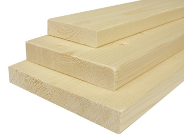 Planche rabotée épicéa scandinave 19×45 S4S classe AB