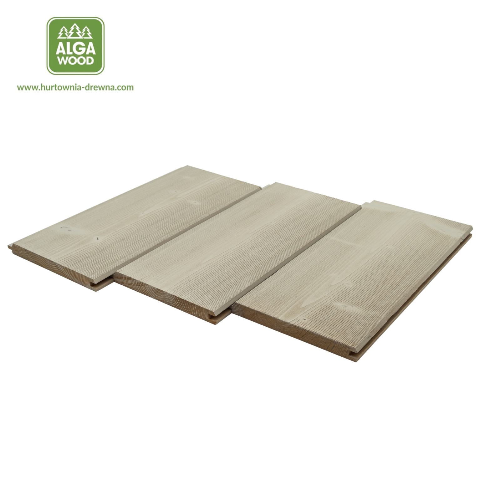 Planche Épicéa Thermo Brossé 19×185 PHASE GRIS URBAIN, classe NATUR – AlgaWood