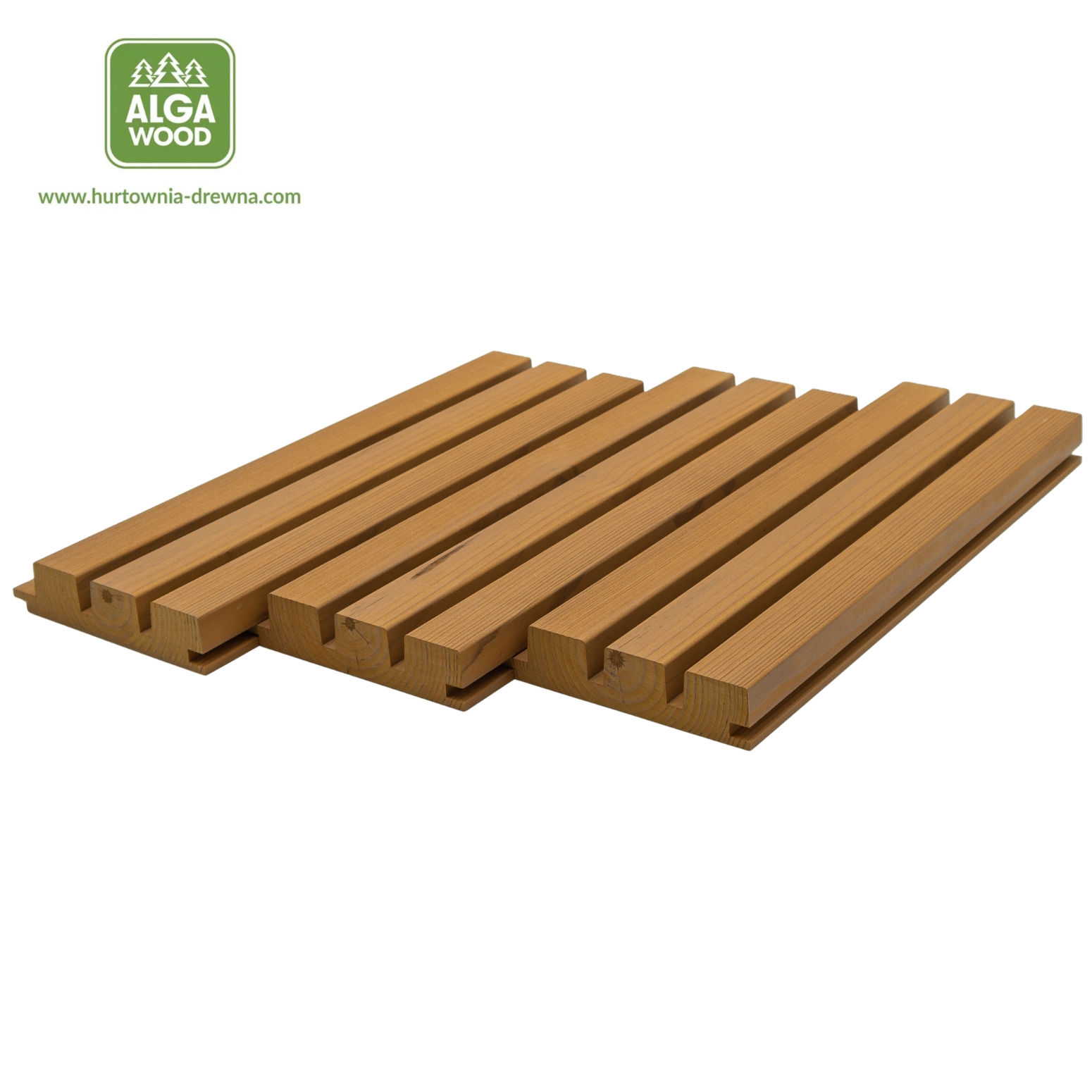 Planche de Pin Thermo brossé 32×142 ROMB x3V HONEY WOOD classe AB – AlgaWood