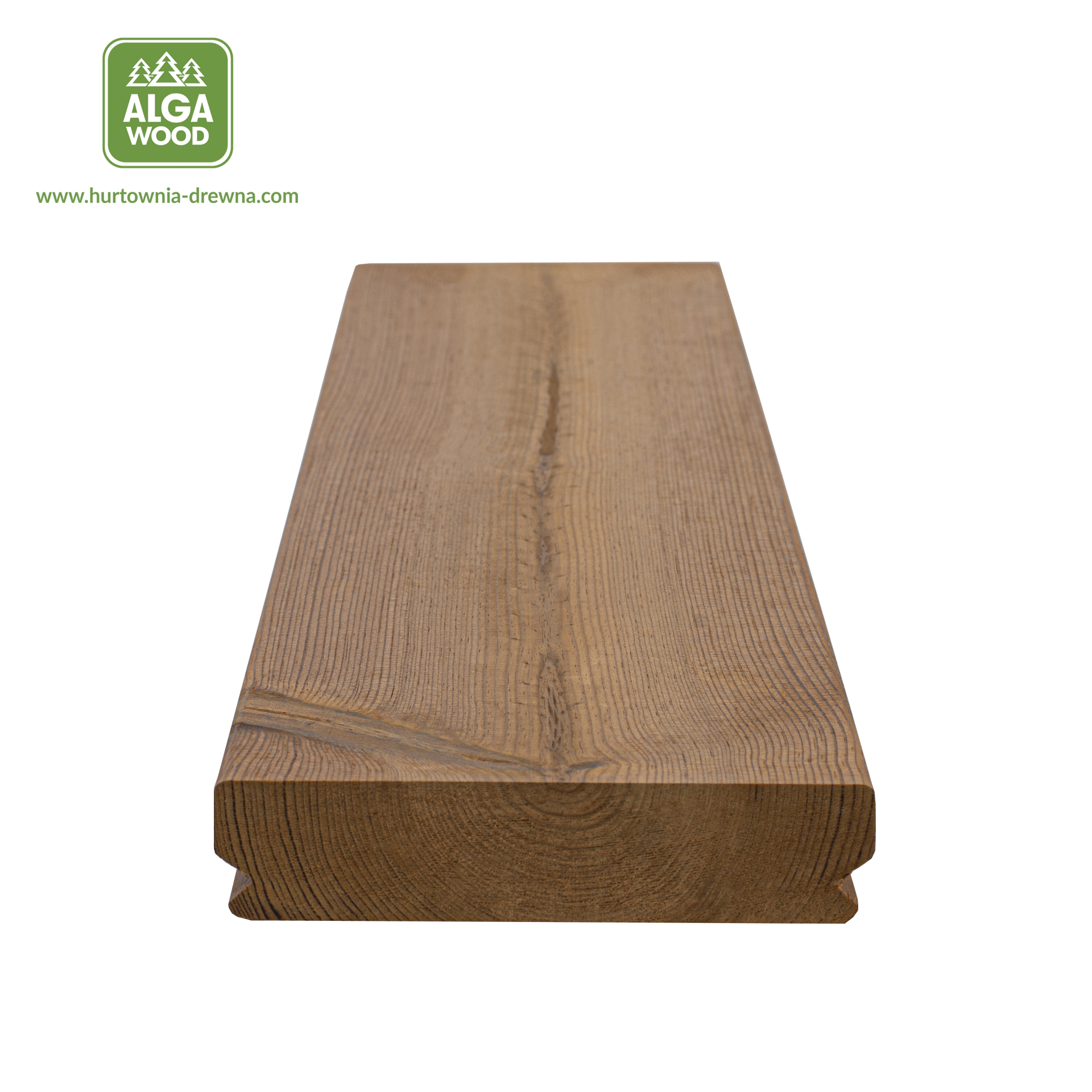 Lame de terrasse Thermo Sosna SMOOTH 26×140 BROfix classe AB – pose cachée – AlgaWood