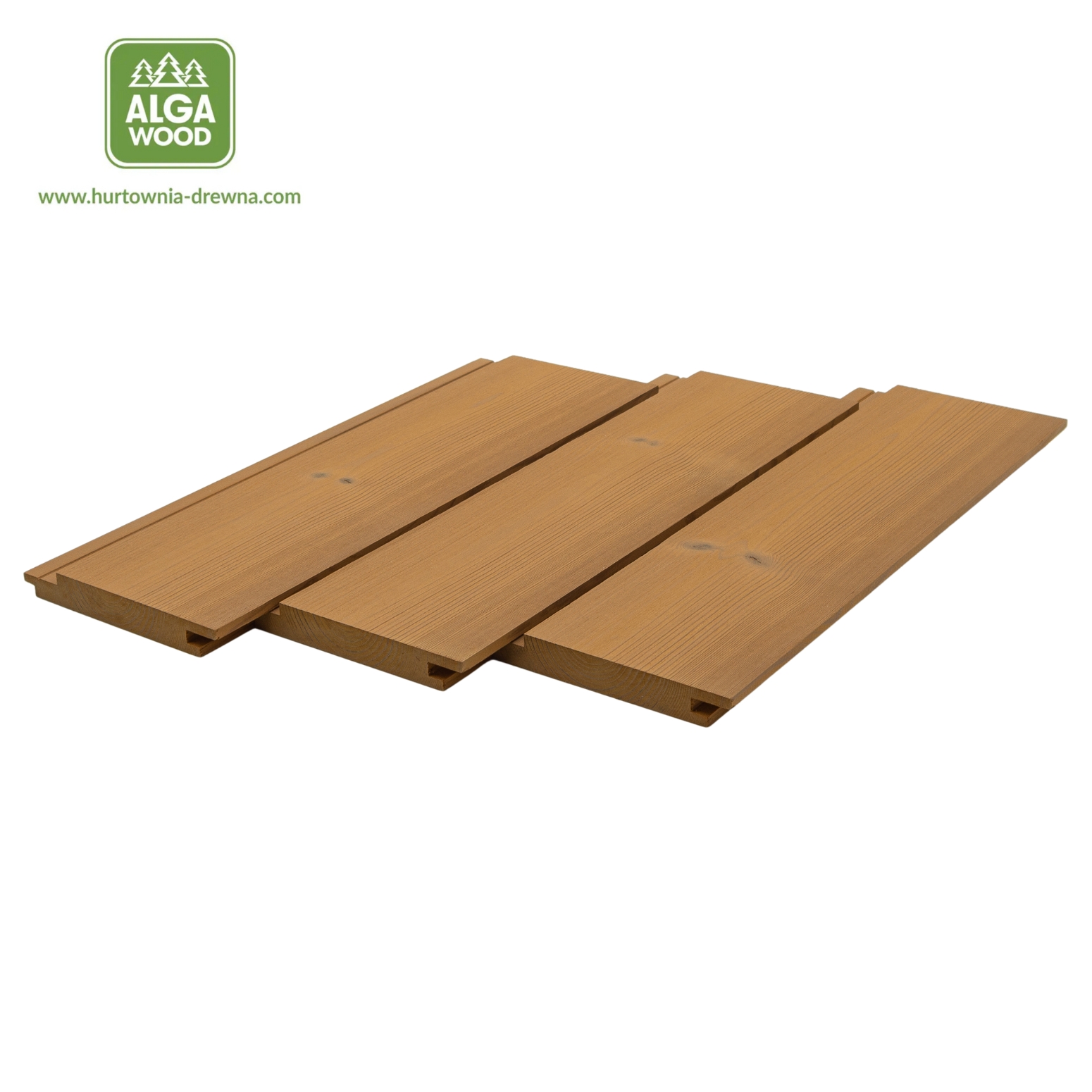 Planche brossée Thermo Sosna 19×140 UTS+ HONEY WOOD classe AB – AlgaWood