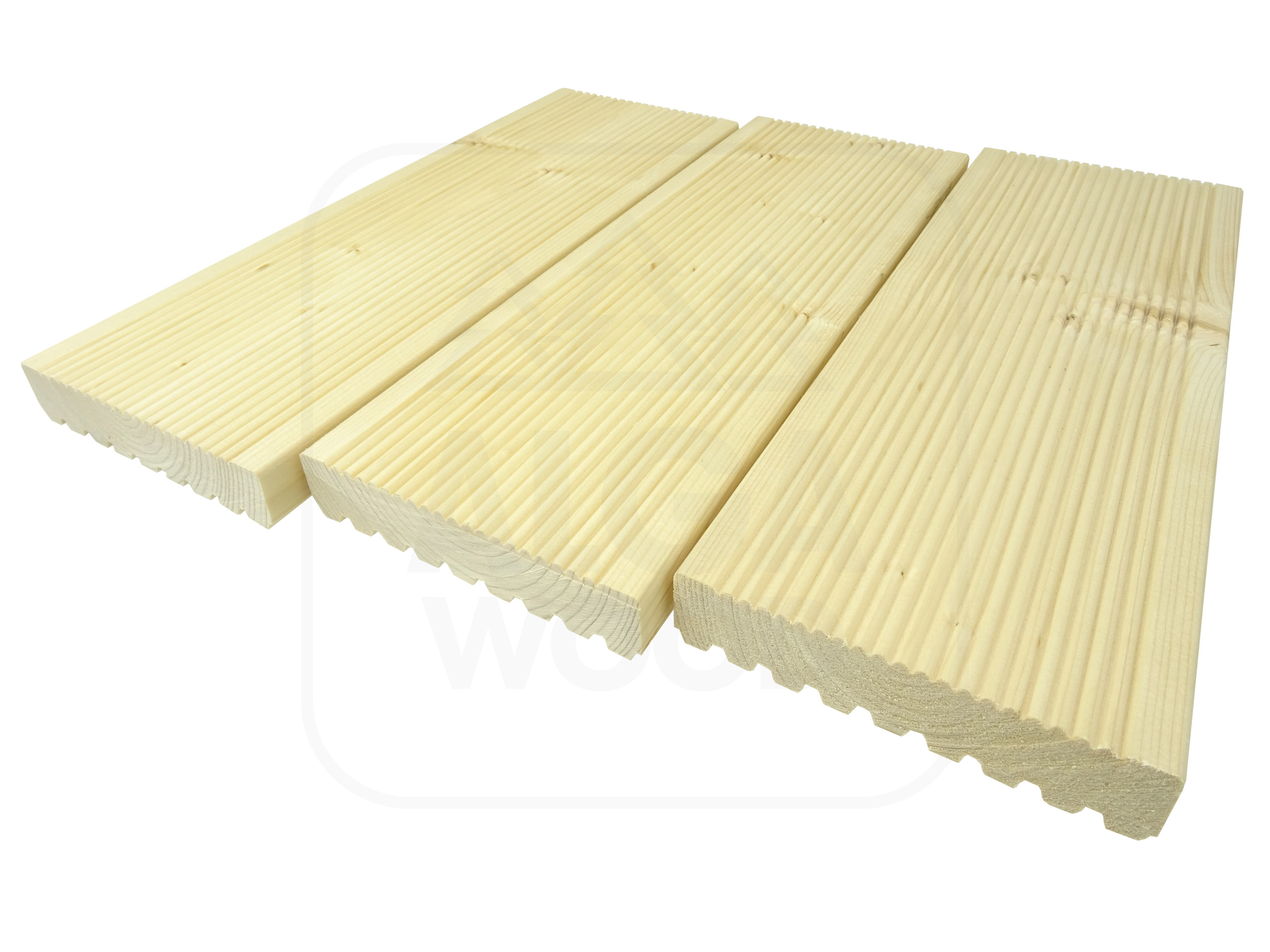 Epicéa scandinave 28×145, lame de terrasse rainurée, classe AB – AlgaWood
