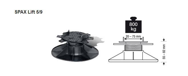 Support de solive réglable 5,5-8,2 cm pour solives 2-7,5 cm – 800 kg