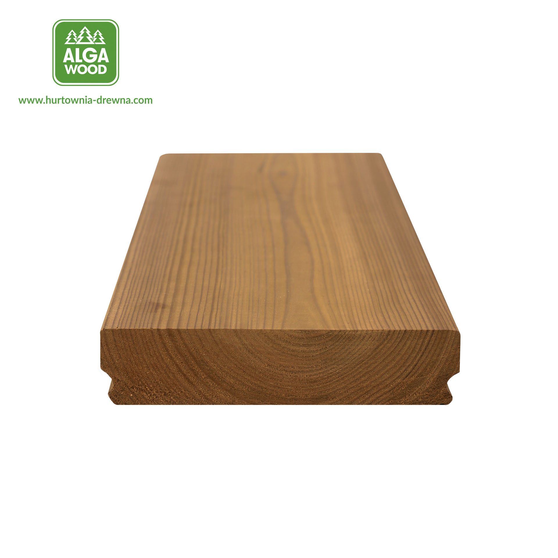 Lame de terrasse Thermo Sosna SMOOTH 26×117 BROfix classe AB – pose cachée – AlgaWood